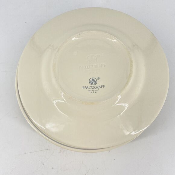 Set Of 5 Pfaltzgraff TROUSSEAU Salad Plates Vintage Retired 8 1/4" - Picture 5 of 6
